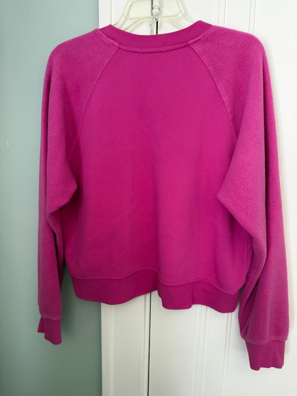 Z Supply Bright Fuchsia Crewneck Sweatshirt - Picture 3 of 3